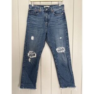 Levi's Wedgie Fit Women's Size 29 Medium Blue Wash Button Fly 100% Cotton Jeans